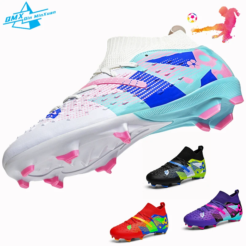 

Summer New Football Shoes Men Original Professional Anti-Slip TF/AG Football Boots Teenager Turf Ultralight Training Sneaker