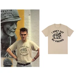 The Smiths Vintage T-shirt I Don t Eat My Friends Cotton Streetwear Harajuku Rock Band Men T shirt New Tee Tshirt Womens Tops