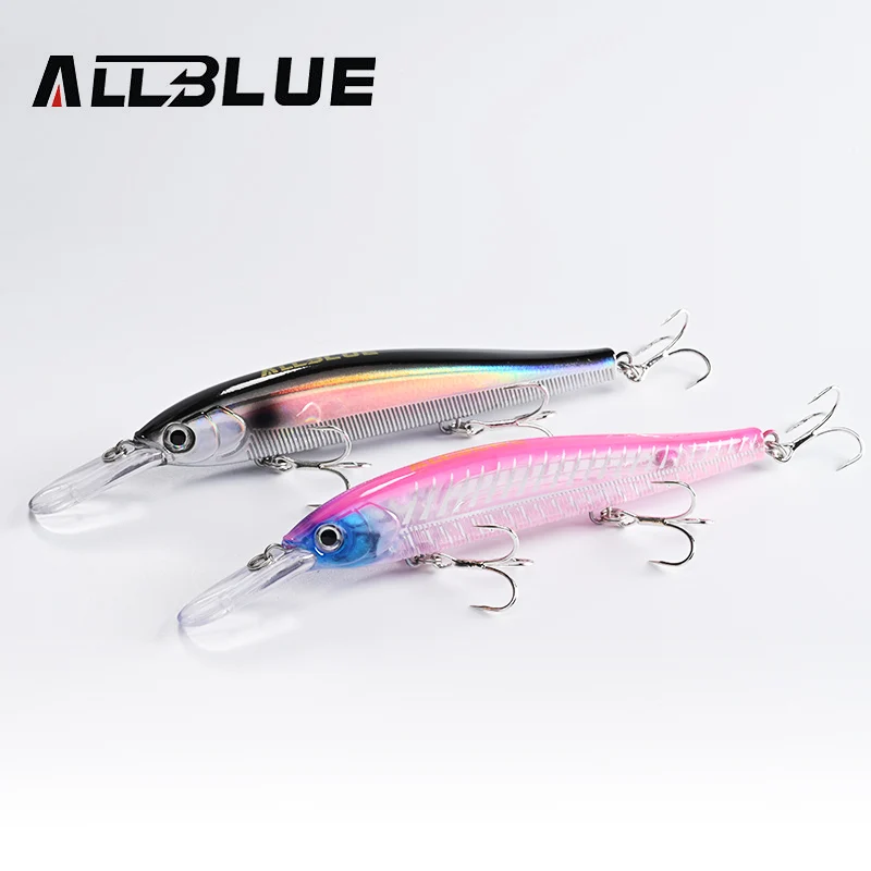 Jerkbait ALLBLUE 3D Deep Wobbler – Hundimiento lento para lubina y lucio - imagen 2