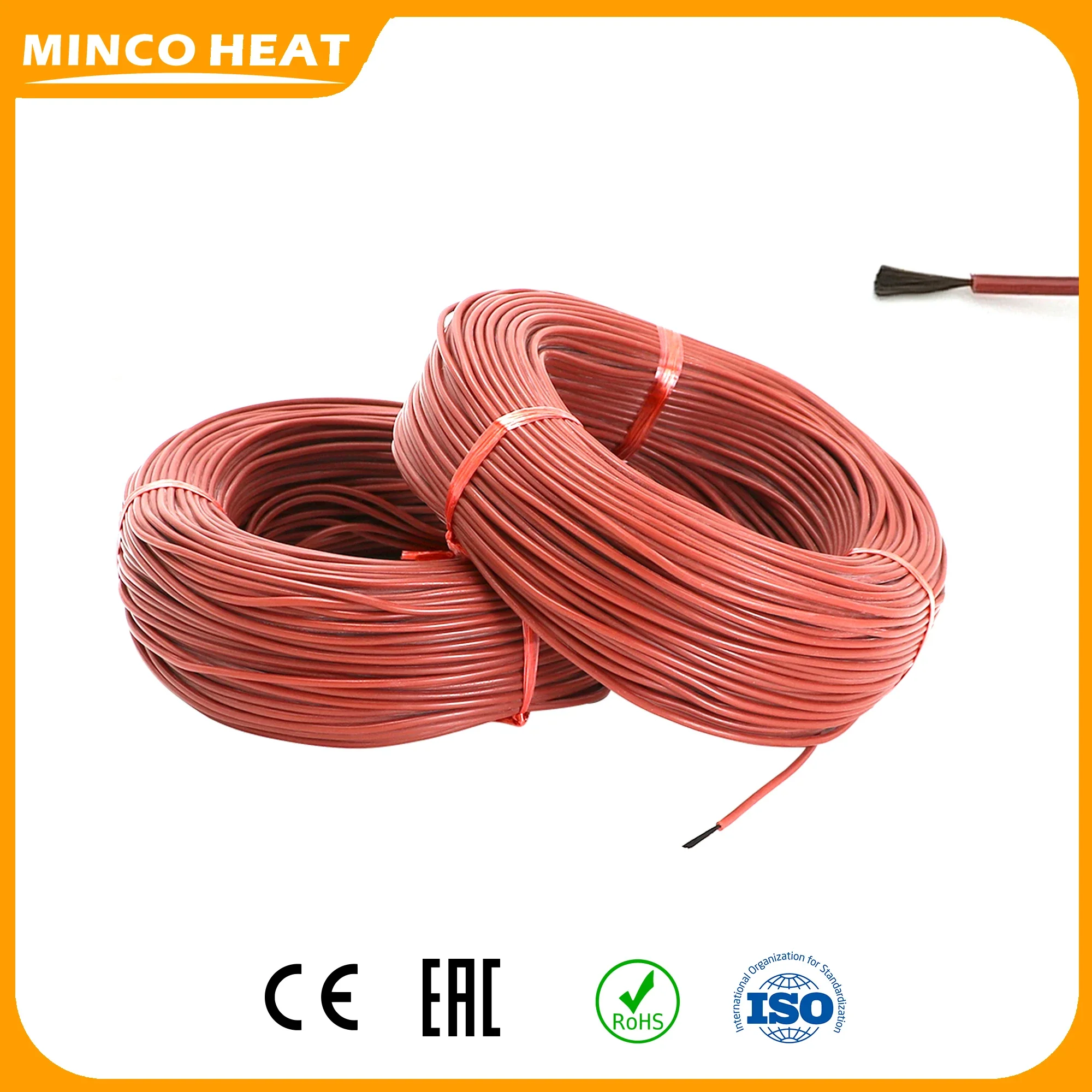 Minco Heat – câble chauffant Wifi 12K, 50 mètres, 33ohm/m, en Fiber de carbone, pour chauffage au sol, Thermostat intelligent