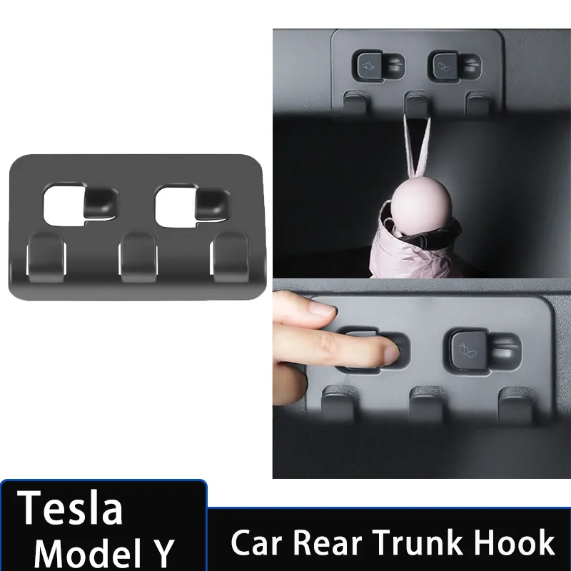 

Rear Trunk Hook for Tesla Model Y 2023 Accessories Luggage Bag Umbrella Hanger Holder for Tesla Y Car Accessories 2023