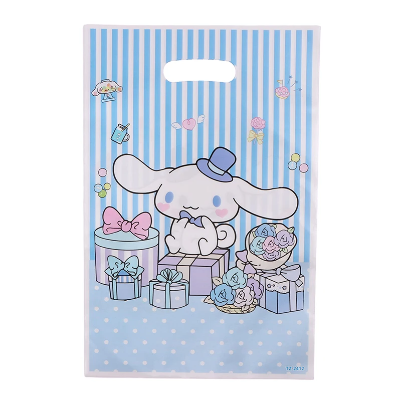 Hello Kitty Birthday Party Decoration Plastic Gift Bags Kuromii Candy Box Cinnamorooll Baby Shower Girls Party Supplies Decor