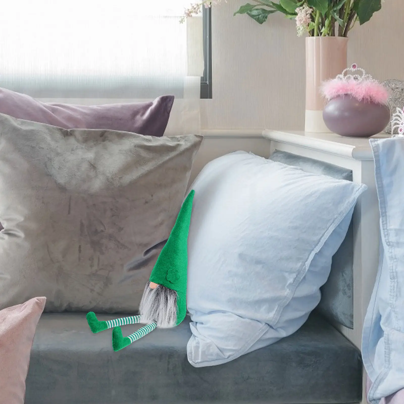 

1 шт. Игрушка-эльф из нежного материала, пасхальное украшение для дома, идеальный подарок на день рождения или праздник, пасхальная мягкая игрушка