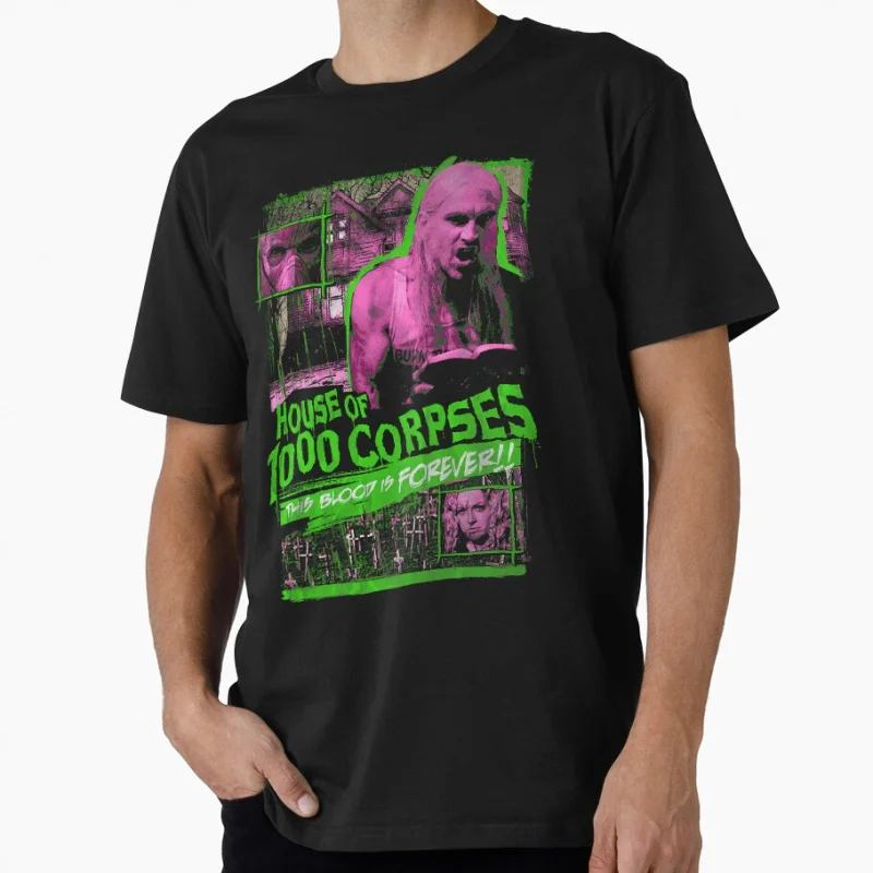 

90s Retro Halloween Devil Horror movie House of 1000 corpses Captain spaulding Scary Halloween Gift t shirt Large size Tops