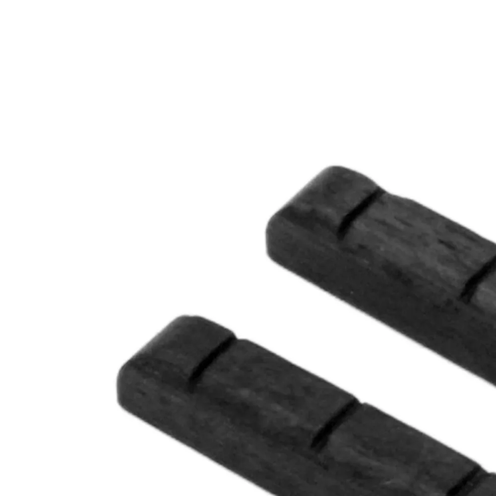 2pcs Bone Electric Guitar Nut​ Pre-Slotted Black/white ​Slotted Guitar Nut​ ​Flat Bottom​ Guitar Repair Tool​ ​Bone Guitar Nut​