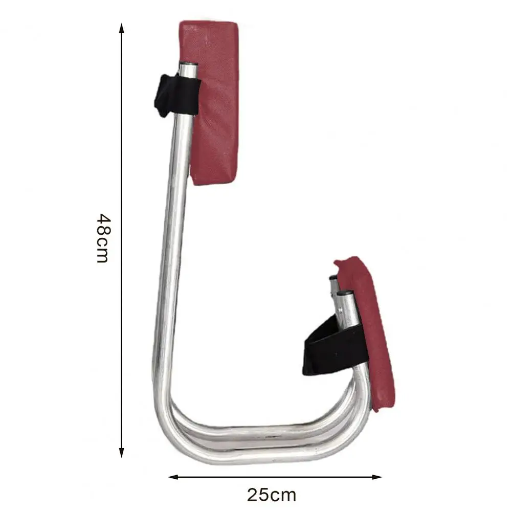 Asiento de rodilla de jardinería de 25x48cm, almohadilla para arrodillarse, soporte para rodilla y tobillo, asiento para arrodillarse en jardín de acero inoxidable, cojín para reposabezas y piernas