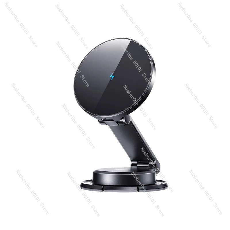 15W Magnetic Foldable Wireless Charging Mount Universal Car Phone Navigation Holder