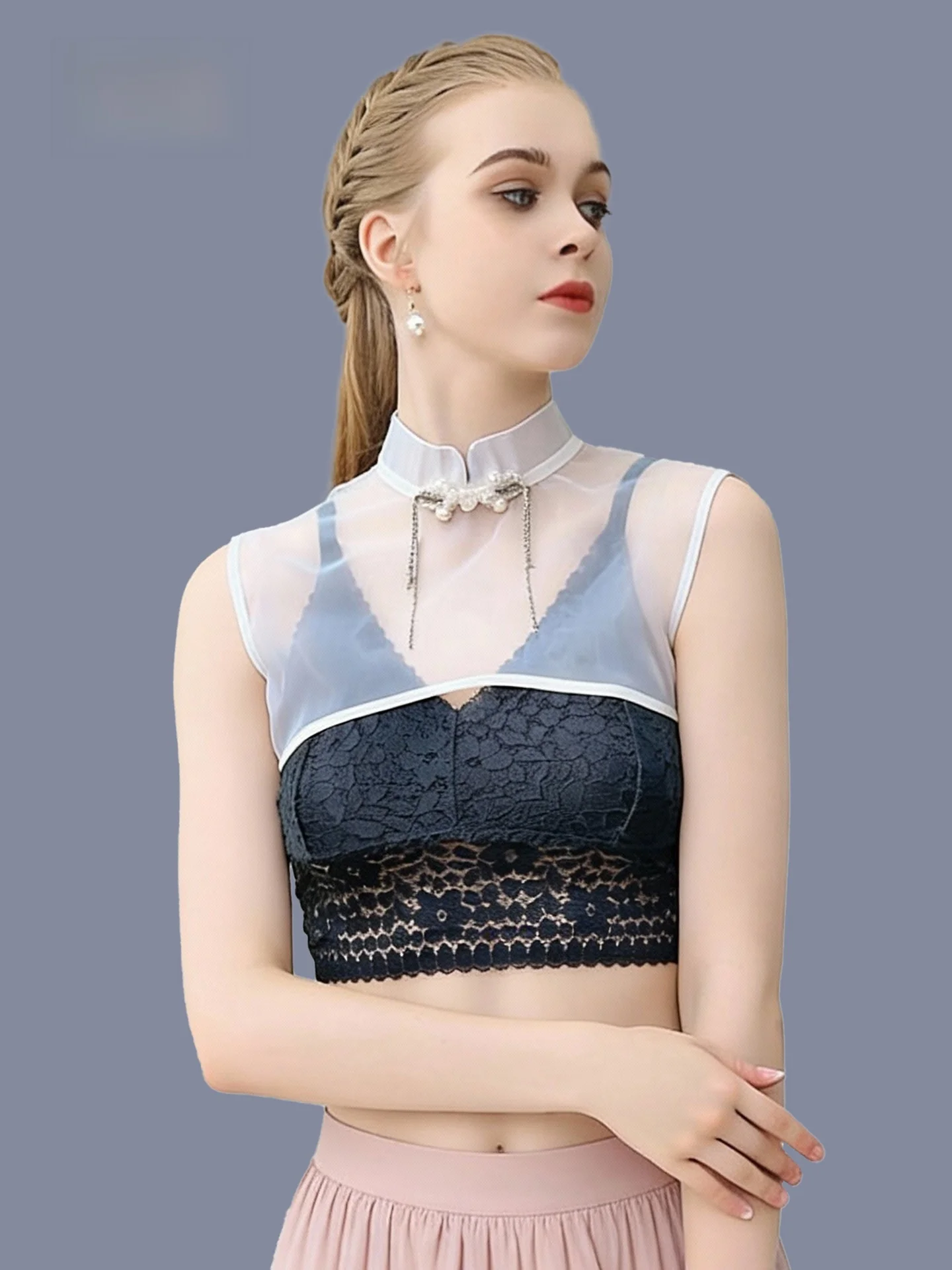 ele-スタンドカラー-フェイクカラー-女性用-薄い-季節限定装飾襟-カジュアル-sle-ピュアカラー-多用途-春秋