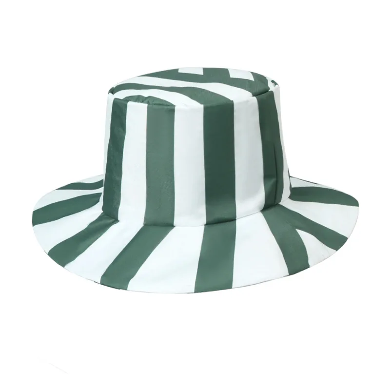 Anime Bleach Urahara Kisuke Cosplay Hat Cap Dome Green and White Striped Summer Cool Hat Watermelon Hat