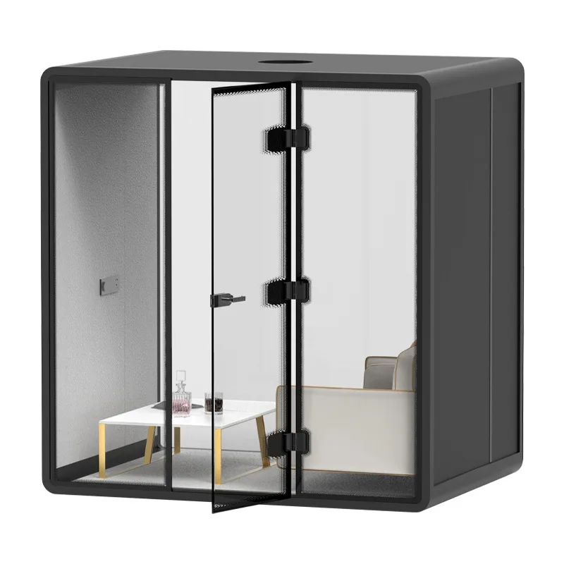 Six-person cabin soundproof room Mobile silent cabin Intelligent soundproof  Live stream Mini easy-to-dismantle recording room