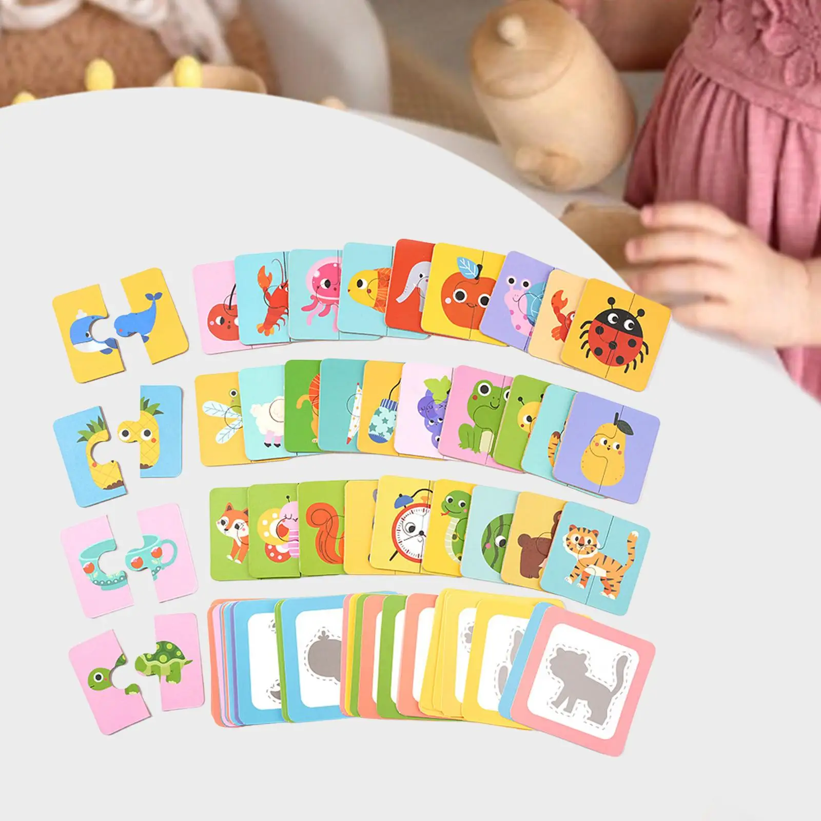 Children Puzzle Game Shadow Matching Toy for Kindergarten Classroom Activity