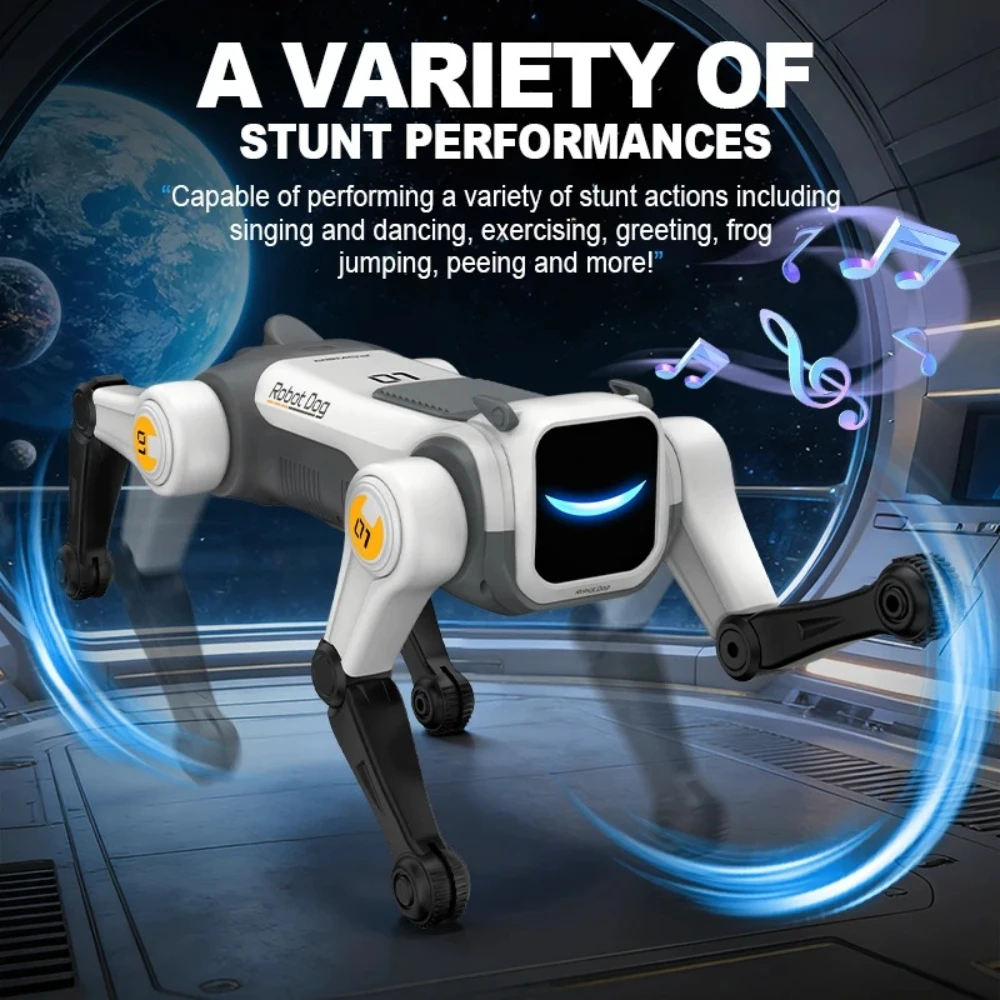Smart Remote Controlled Robot Dog Bionic Model Mechanical Dog Voice Controlled Electric Toy Birthday Gift view 6