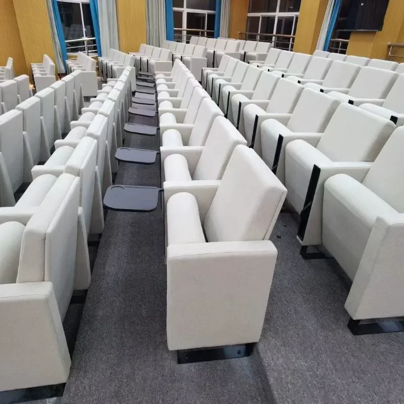 For Auditorium Row Tables And Chairs With Writing Boards Lecture Hall Seats Meeting Room Theater Sofa Chairs Durable Design