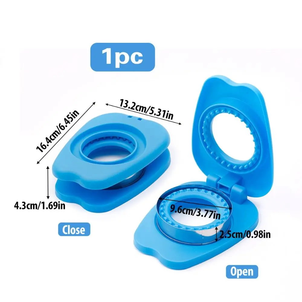 Stainless Steel DIY Sandwich Cutters Mould Lunch Box Decor Sealer Flip Sandwich Cutting Tool Multiple Shapes Square Circular