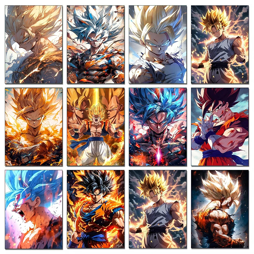 Resin Art Goku - 5D Diamond Art Painting Super Saiyan