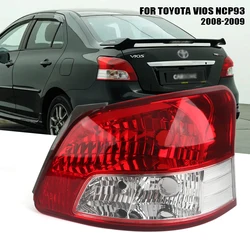 도요타 VIOS NCP93 2008-2009 용 왼쪽 오른쪽 테일 램프, 리어 테일 라이트 브레이크 램프