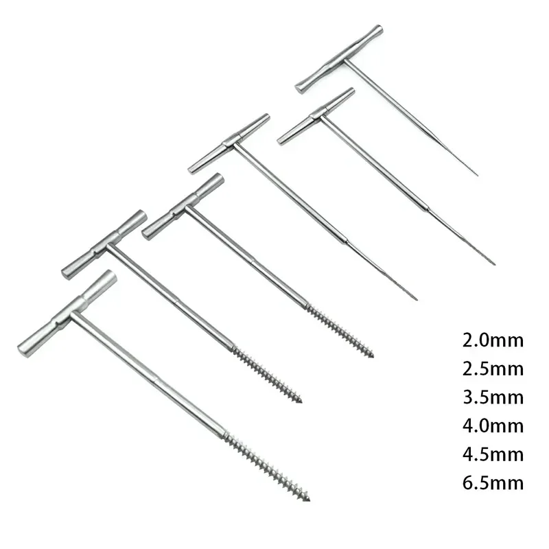 Medical Stainless Steel Fine Tip Screw Driver 2.0mm-6.5mm  Handle Bone Hex Screwdriver Orthopedics Surgery Instrument 160mm Long