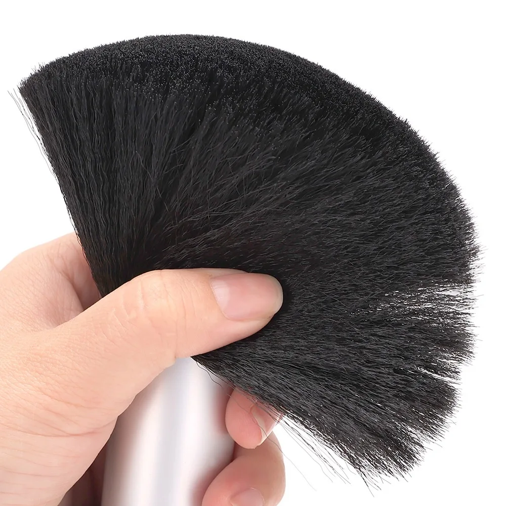 Soft Hair Brush Neck Face Duster Hairdressing Hair Cutting Cleaning Brush for Barber Salon Hairdressing Styling Barber Tools