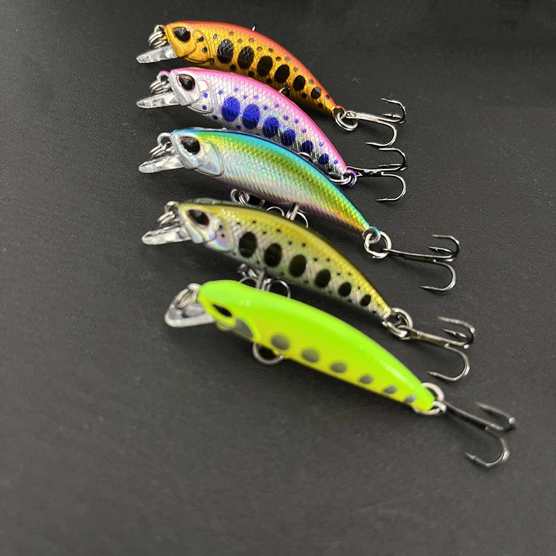 38mm 3.2g Mini Sinking Minnow Fishing Lures Artificial Hard Baits Wobblers for Pike Trout  Swimbait Fishing Supplies Accessories