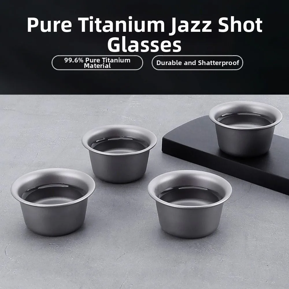 2pcs High Quality Small Size Coffee Cup Double Layer Multistyles Coffee Spoon Teacup Pure Titanium Pearl Milk Tea Tube