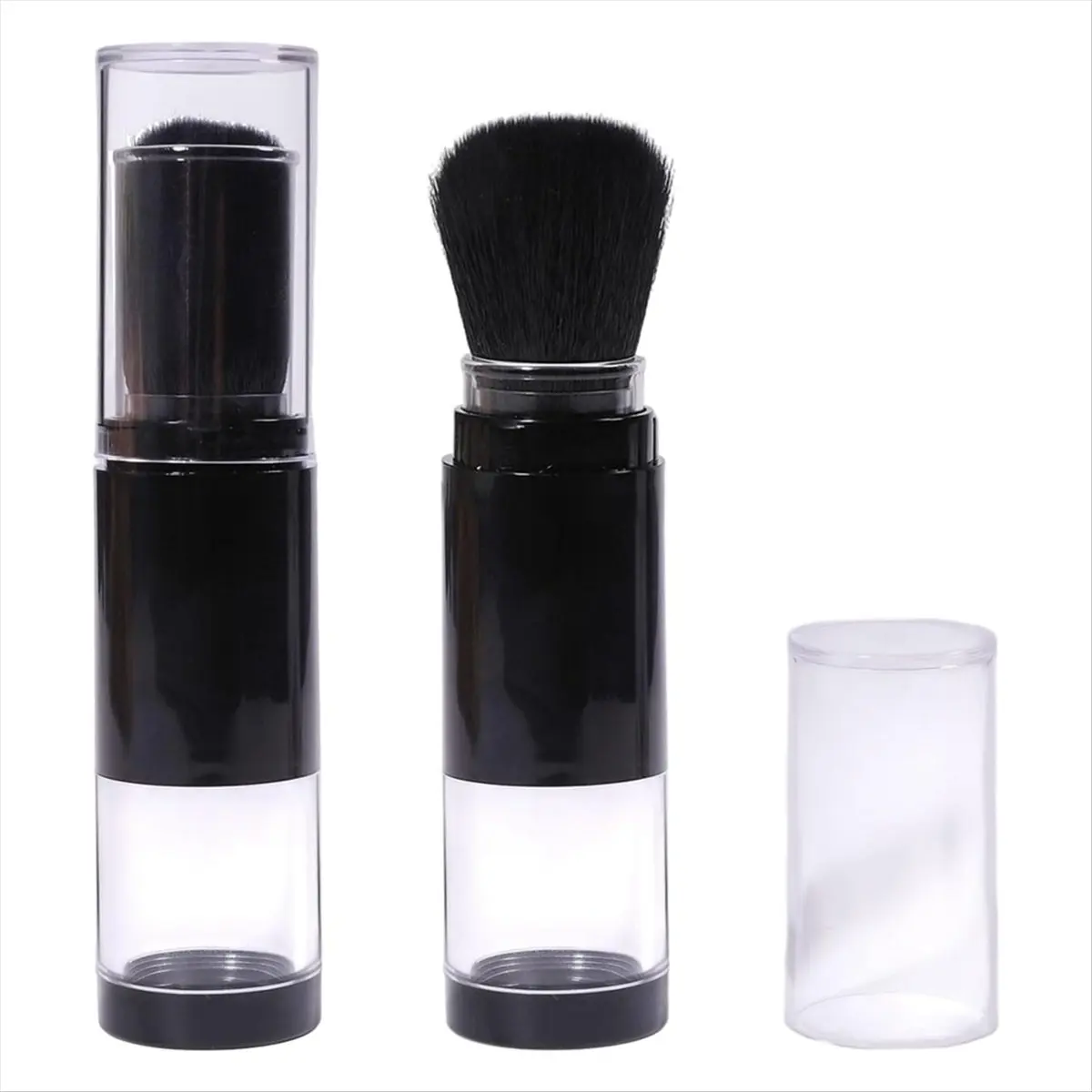 PROMOTION!2Pcs Embossing Powder Brushes Retractable Applicator Tool Craft Painting Powder Brush Soft Bristles Handle Tool