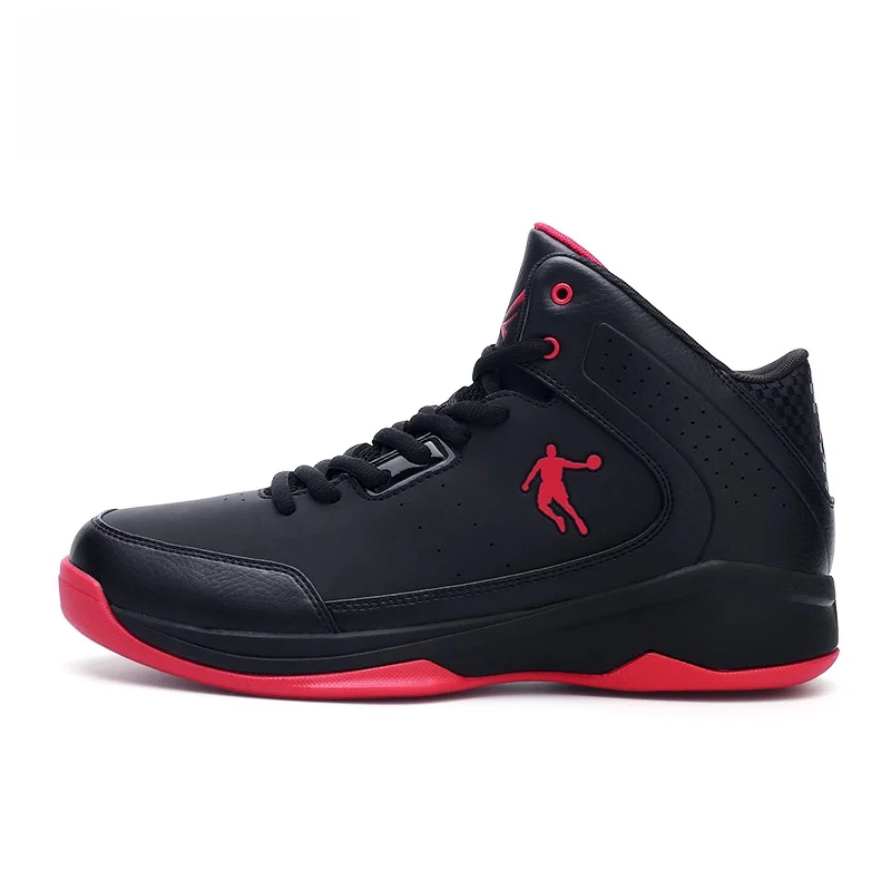 chaussures-de-basket-ball-pour-hommes-surface-en-cuir-anti-usure-pour-l'exterieur-professionnelles-pratiques-noires