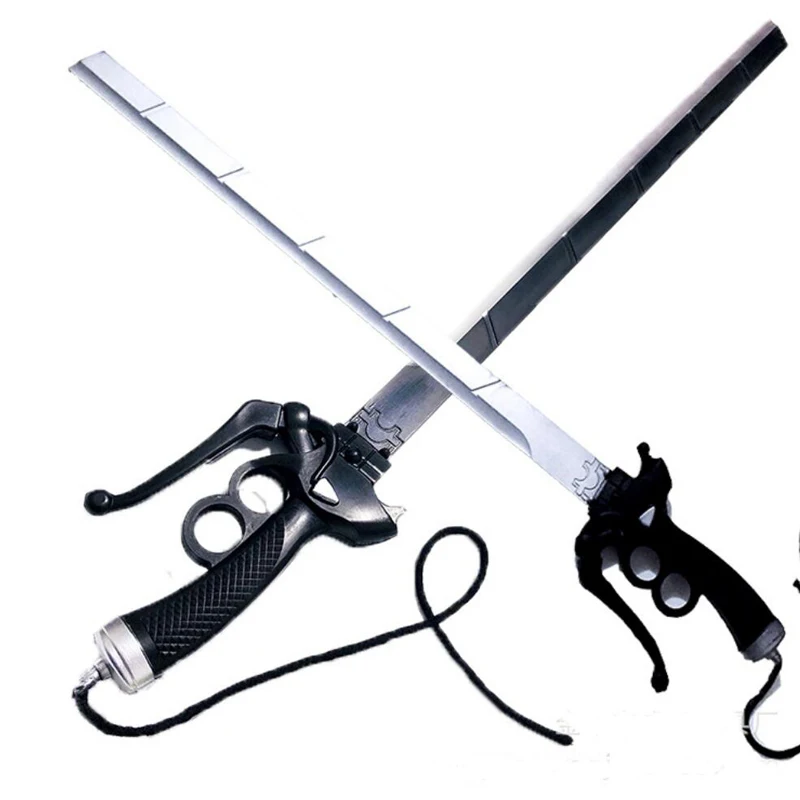 Cosplay Attack In Titan Mikasa Ackerman Sword Double knife Door RivaMika LeviMika Sword Halloween Weapon Upon 95cm