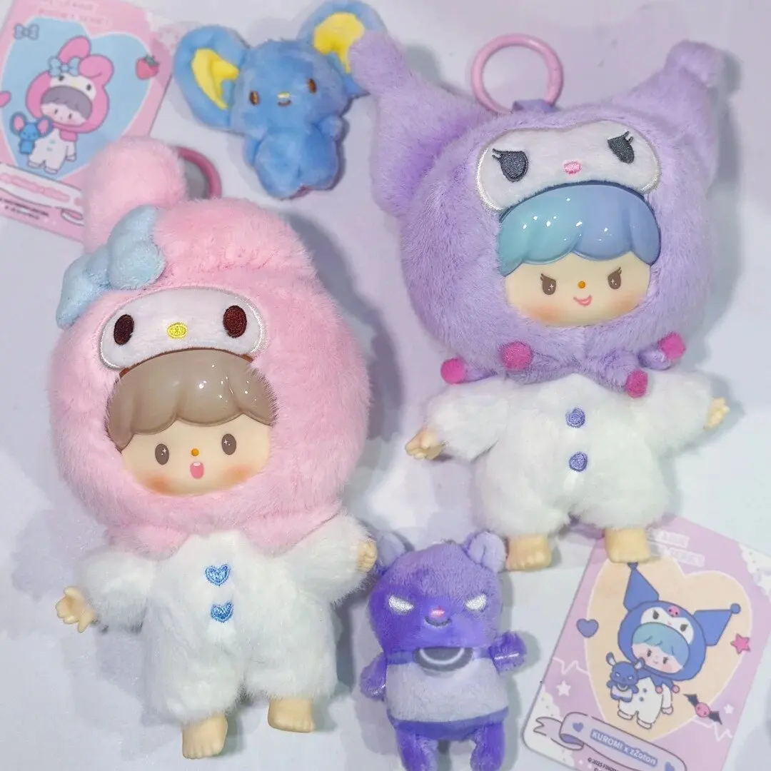 

2025 New Authentic Sanrio Family Friend Union Cute Series Blind Box Vinyl Plush Looking For Unicorn Zhuo King Pendant