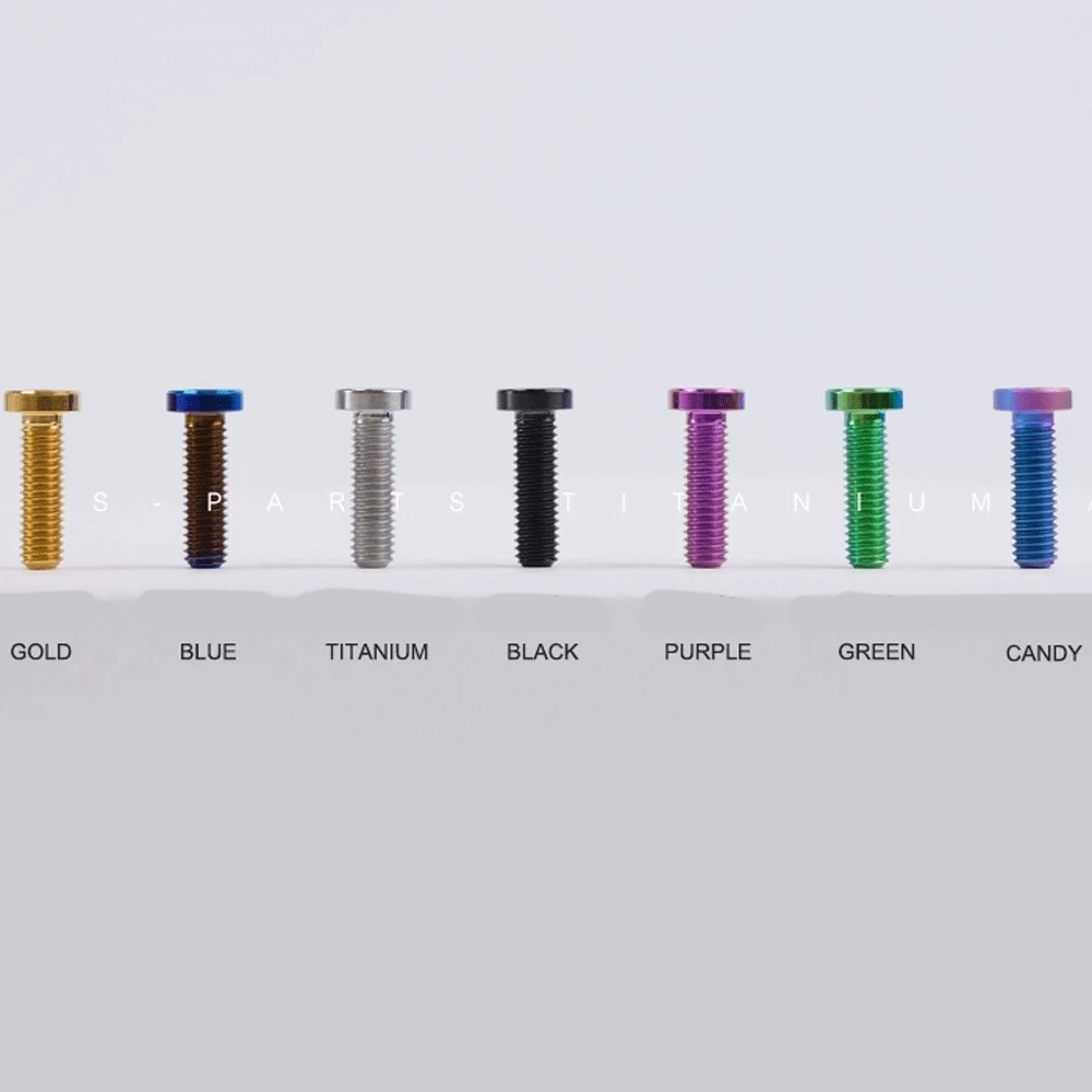 Gold blau schwarz ti m6x20/30mm Head-10mm gr5 titan legierung tc4 t30 torx kopfs ch rauben für motorrad scheiben brems platte – Detail 5
