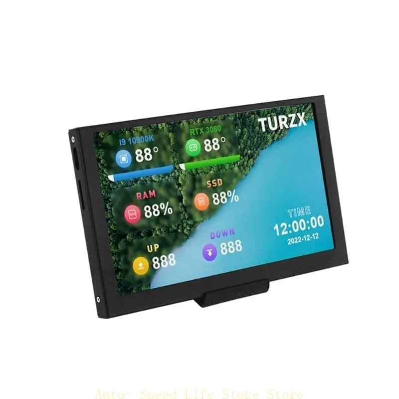 02da 5inch الشاشة الثانوية IPS USB C LCD PC Computer CPU Display 800x480 Type C