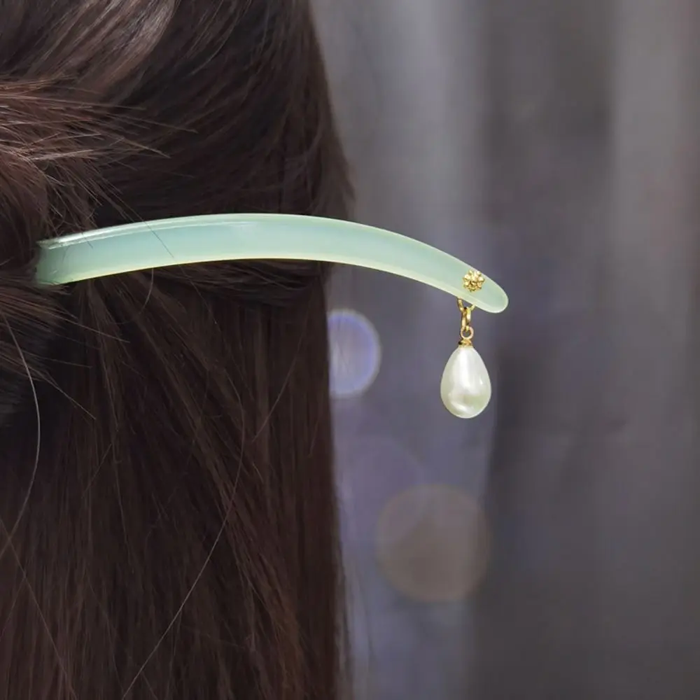 

Новый головной убор, подвеска в виде цветка, ацетат для девочек, корейская заколка для волос, подвеска в виде листа, женские заколки для волос, палочки для волос ханьфу, китайская вилка для волос