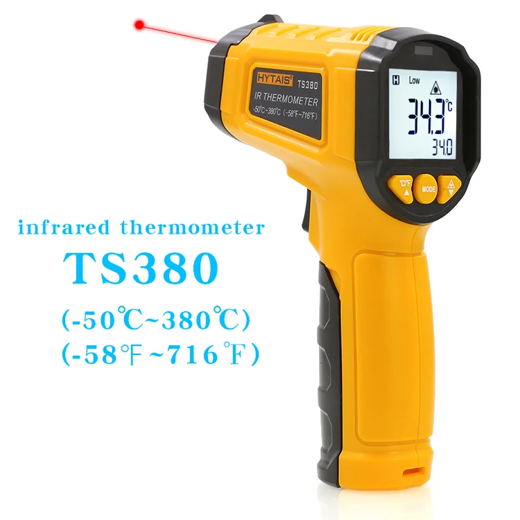 TS380 Infrarot berührungsloses HYTAIS-Thermometer, tragbares industrielles hochpräzises elektronisches Temperaturmessgerät TS600