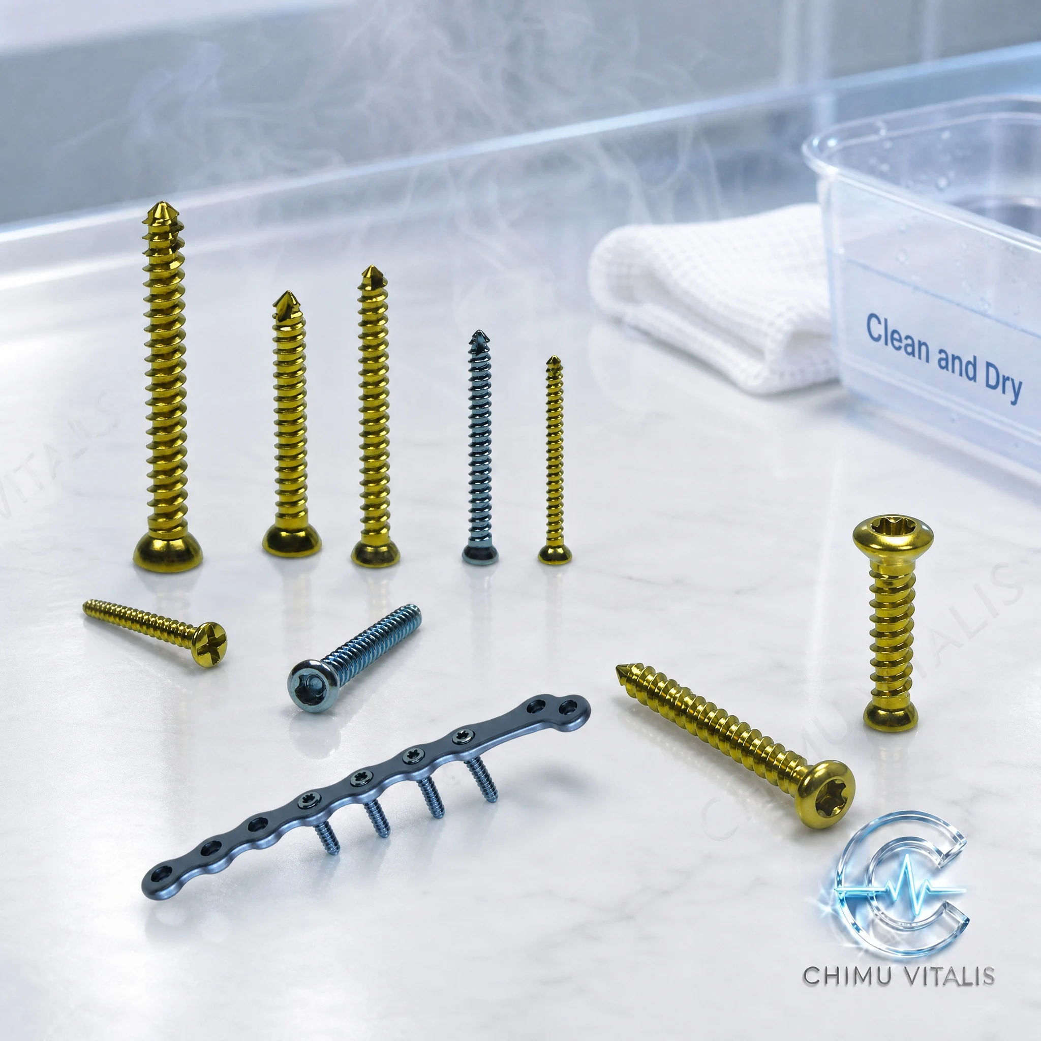 【CHIMU VITALIS】Titanium Alloy Cross Head Screws, 5-Piece Precision Technical Set