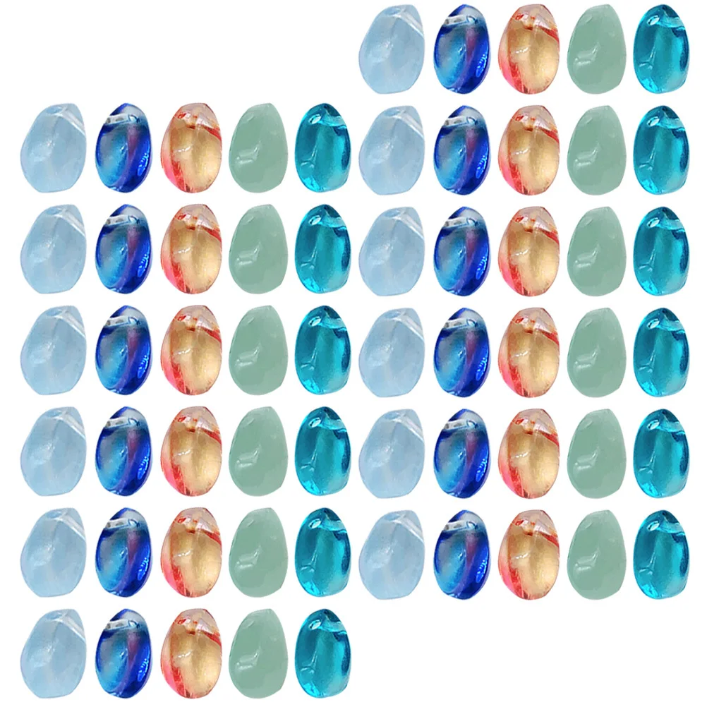 

100Pcs Glass Loose Beads Water Drop Shape for DIY Jewelry Making Handcrafted Bracelets Spacers Charms Craft Supplies Decorative