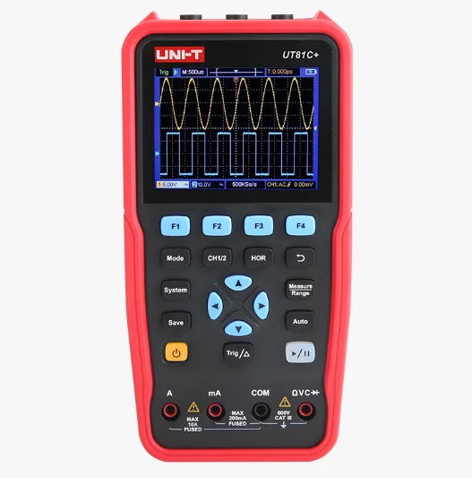 3-in-1 digital multimeter dual-channel oscilloscope signal generator UT89C+