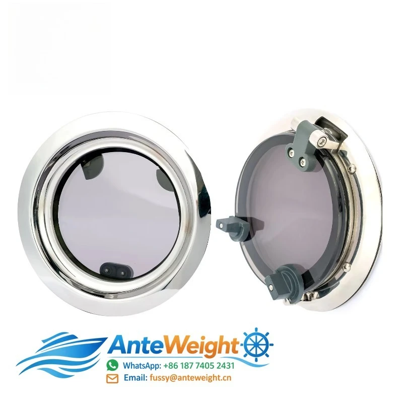 MARINE Round Porthole Stainless Steel Casting Boat Window Acrylic Opening Portlight for Boat