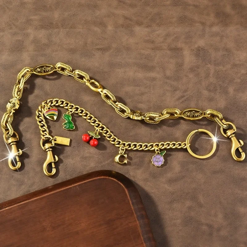 

Multi-color fashionable car keychain bag, sparkling cherry bag chain, cherry keychain bag pendant