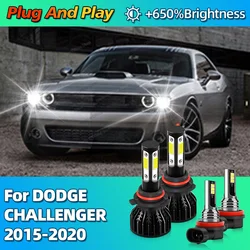2/4Pcs 30000LM LED Headlight HIR2 9012 Car Bulbs H8 Fog Light Lamp Canbus For DODGE CHALLENGER 2015 2016 2017 2018 2019 2020