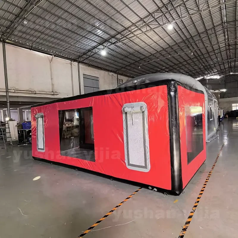 2026 Portable Waterproof Inflatable Car Spray Booth Durable PVC Air Sealed Paint Tent for DIY Auto Spraying Work