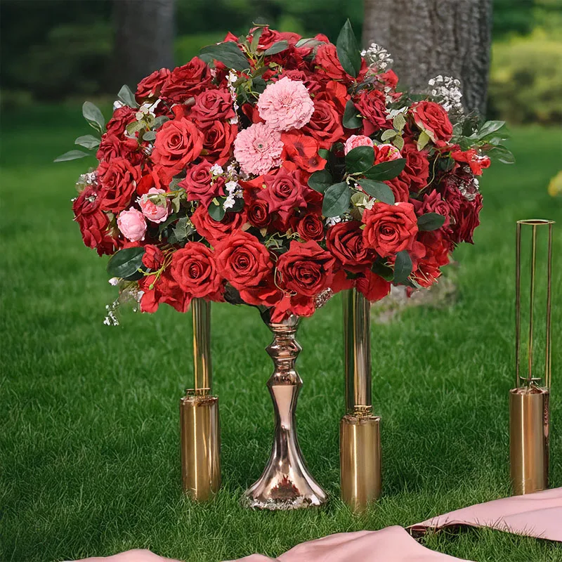 

30-80CM Artificial Hydrangea Rose Ball Home Restaurant Decoration Table Flowers Wedding Roadguide Silk Flowers