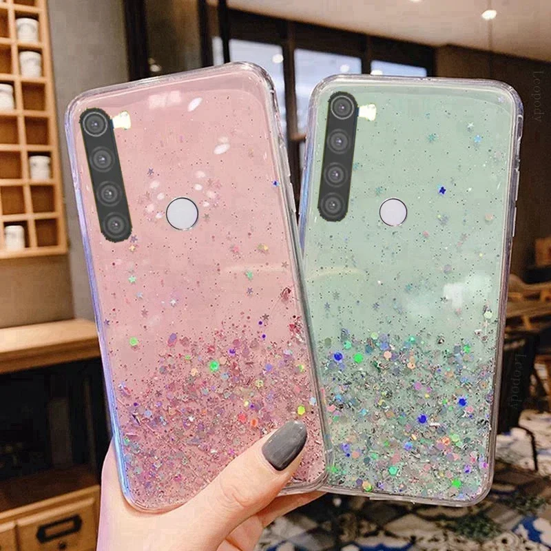 Caso de telefone móvel luxuoso para xiaomi redmi note 8 pro 8pro, tampa traseira completa para menina e menino