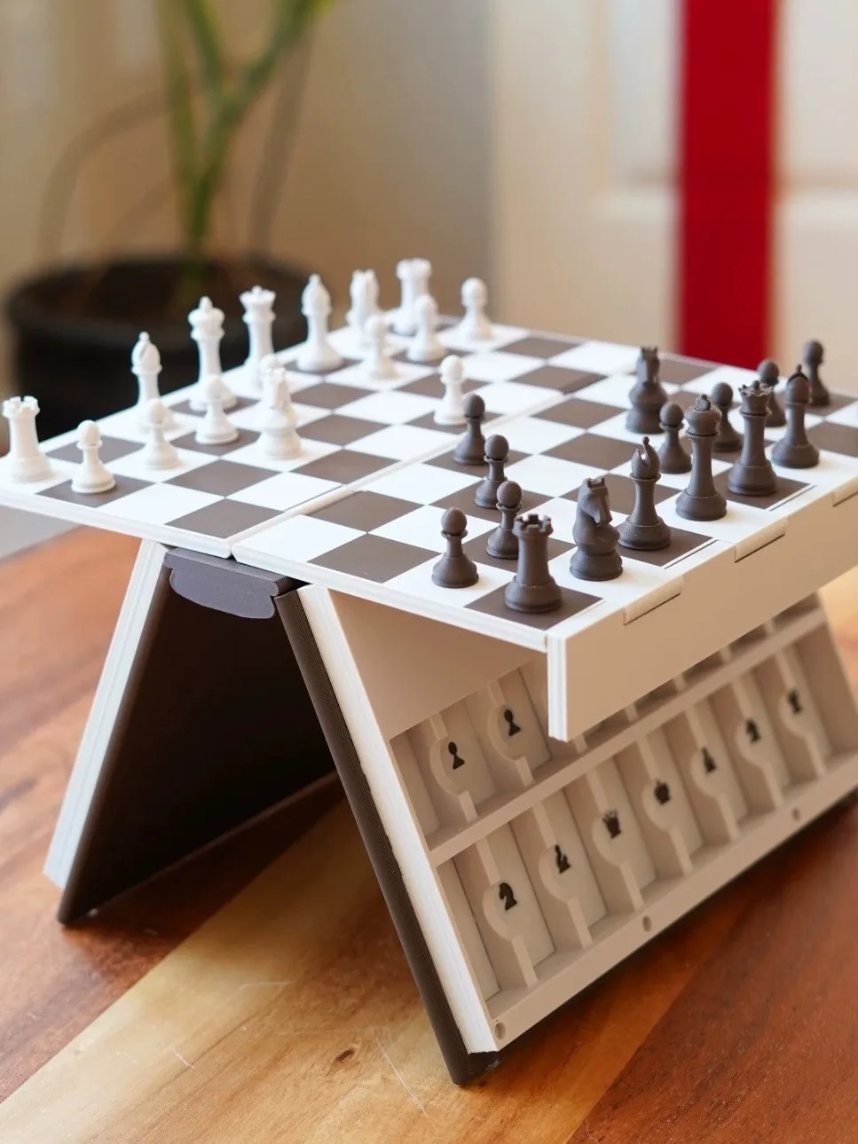 Creative 3D Printed Chess Book Desktop Game Fun Friend Gathering Educational Toy Book Stacking Design Intellectual Property