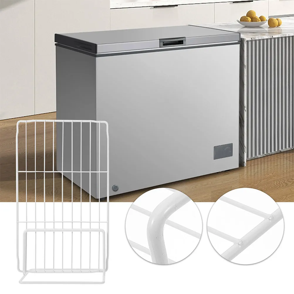 1Set Industrial Strength Iron Fridge Dividers Metal Freezer Partition with Airflow Mesh Design for Food Categorization Storage