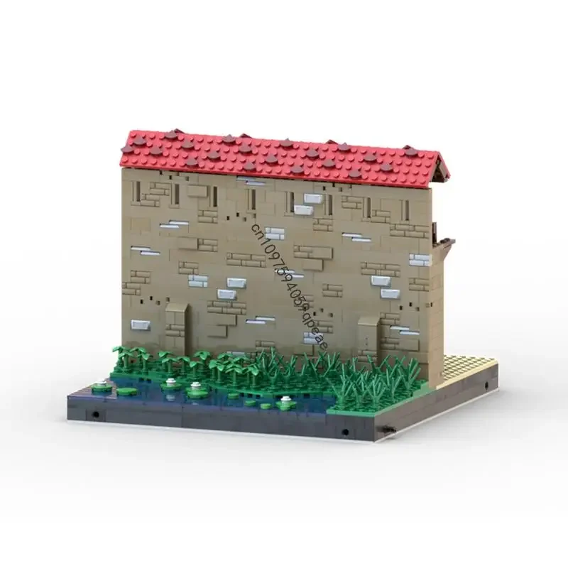 جديد 2276 قطعة Moc الأوروبي القرون الوسطى عرض الشارع جدار Markreuthe نموذج لغز مخصص لتقوم بها بنفسك الأفكار الإبداعية لعبة طفل هدية عيد ميلاد