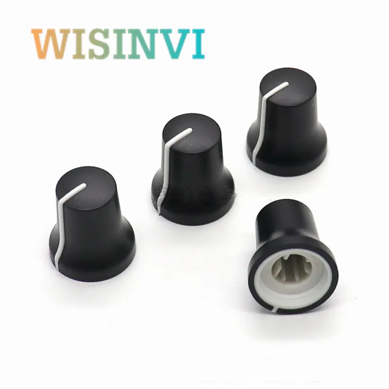 Plastic Half Shaft Knob Diameter 18mm Height 19mm Potentiometer Encoder 90 Degrees and 180 Degrees Knob D-Shaped Inner Hole 6mm