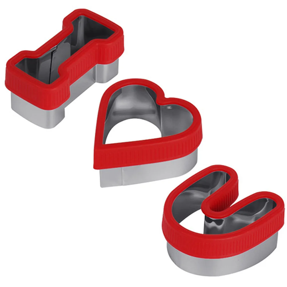 

3Pcs Stainless Steel Cookie Cutter Baking Molds Adorable Biscuit Molds for Cake Fondant Chocolate DIY Cookie Mold
