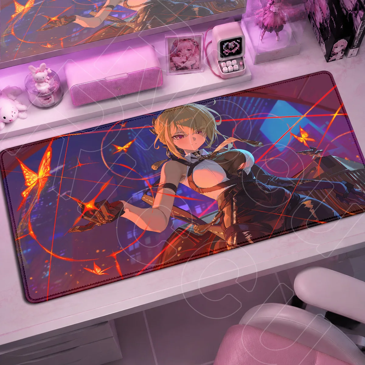 E-Sport Gamer Schreibtisch-Dekoration Teppich Hot Zenless Zone Zero Kawaii Girl Evelyn Chevalier Mauspads Große Laptop Rutschfeste Mausunterlage – Detail 15