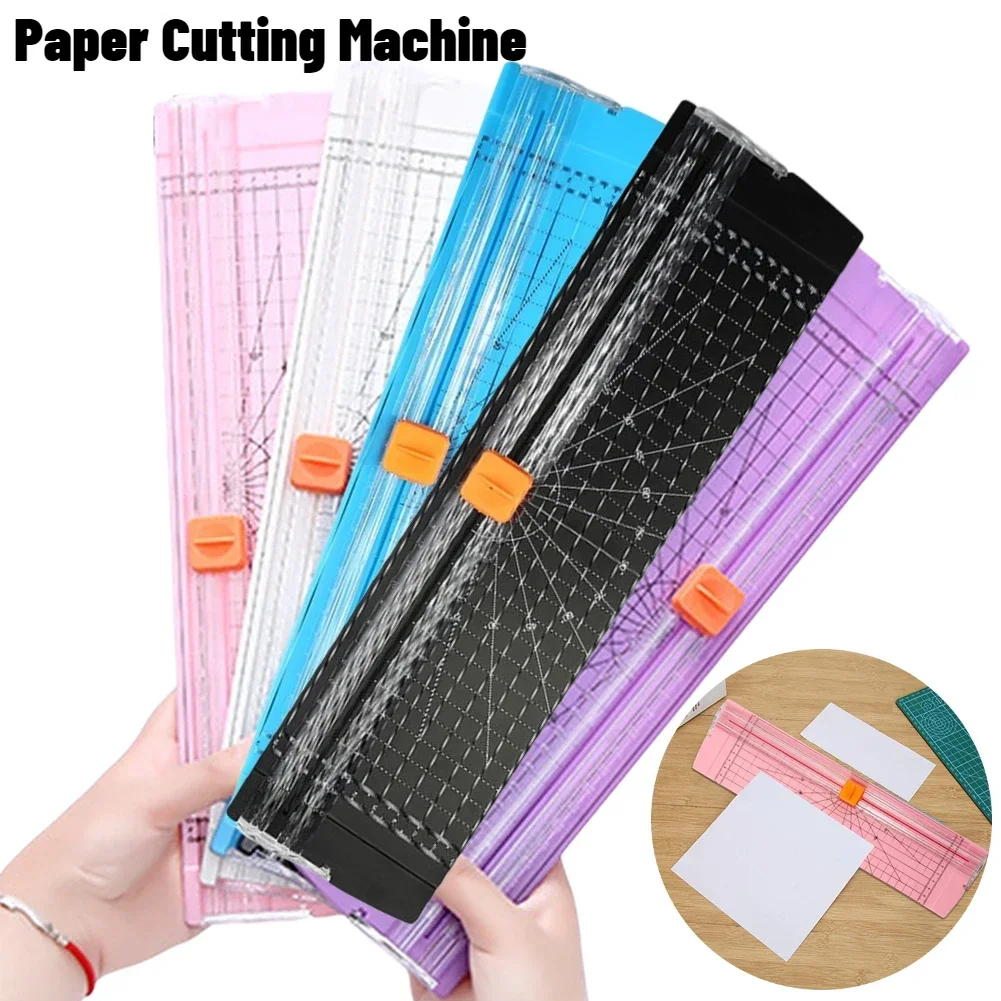 A4/A5 Paper Cutting Guillotine Paper Cutter Machine Photo Card Payslip Cutting Mat Tool with Scale Photo Trimmer Scrapbook Blade