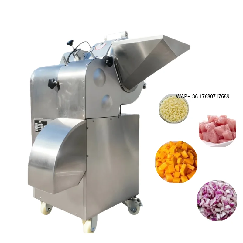 

Промышленная электрическая автоматическая машина для нарезки овощей, фруктов, имбиря, картофеля, моркови кубиками и ломтиками