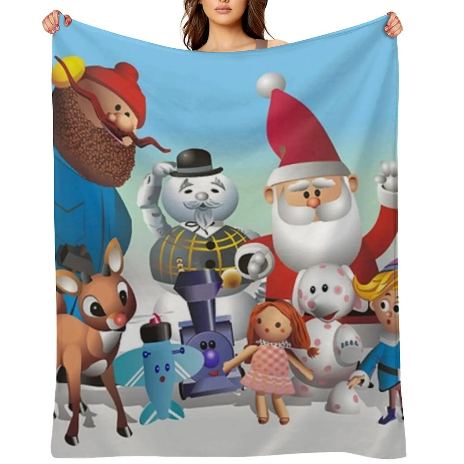 

Rudolph and Friends | DreamscapesbyTeresa Throw Blanket Decorative Sofa halloween Cute christmas gifts Blankets